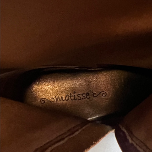 MATISSE BROWN LEATHER WESTERN EMBOSSED COWGIRL BOOTS SIZE 10 - Picture 11 of 16